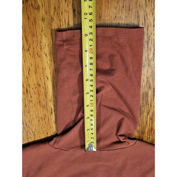 Peruvian Connection Extreme T-Neck Small Whiskey Orange Turtleneck Pima Cotton - Picture 5 of 11